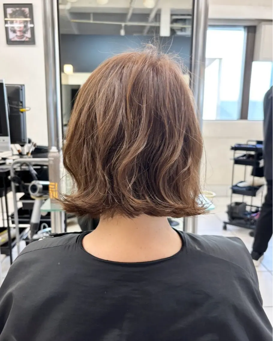 ショート ボブ くせ毛 牧野美波💎ショート ヘア/カット/天神のヘアスタイル