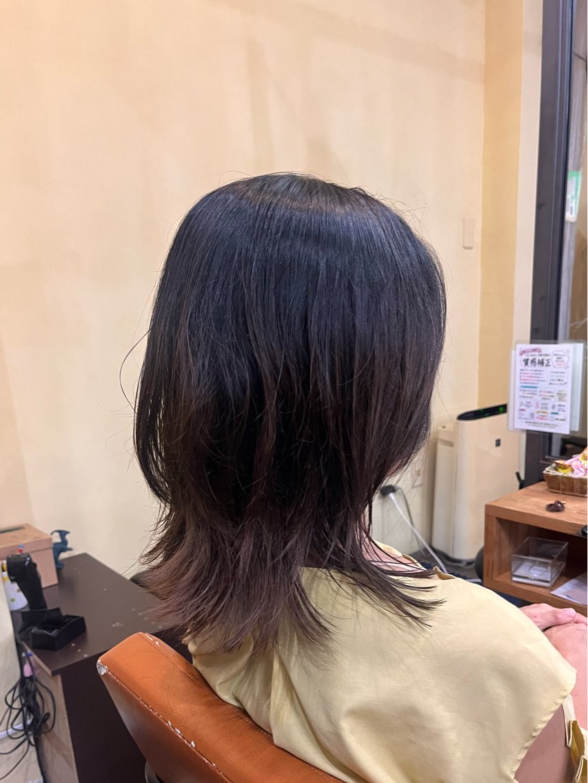ミディアム 松原 樹里のヘアスタイル