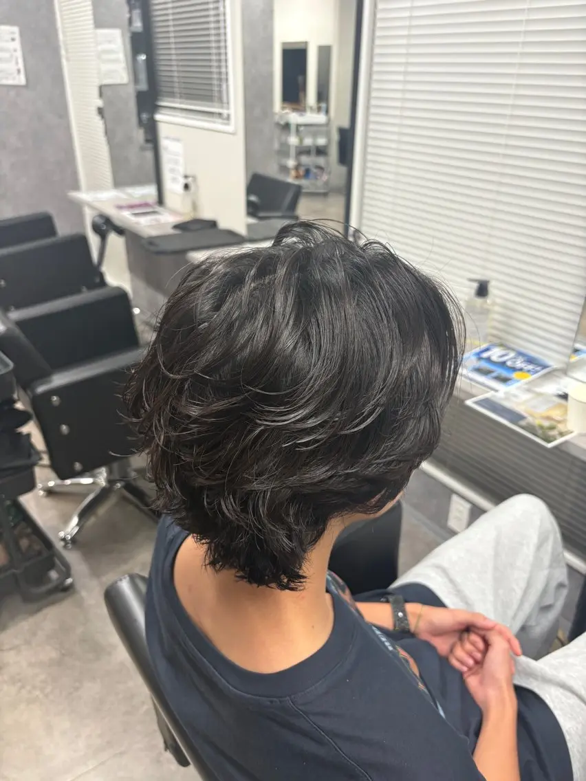 パーマ メンズ メンズパーマ ニュアンスパーマ カット パーマ 🌱立川【縮毛矯正】 璃音🌱のヘアスタイル