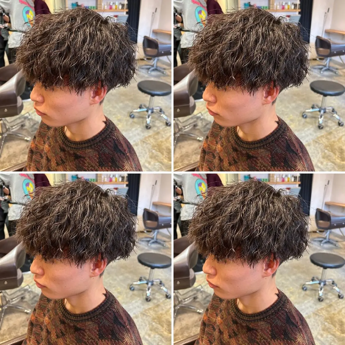パーマ メンズ カット パーマ トリートメント ヘアセット メンズパーマ特化 店長望月謙二郎のヘアスタイル