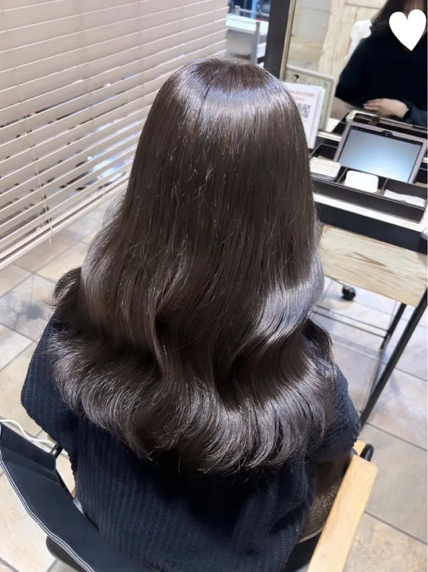 ロング カット ヘアカラー トリートメント 韓国風ヘア♥ nonoのヘアスタイル
