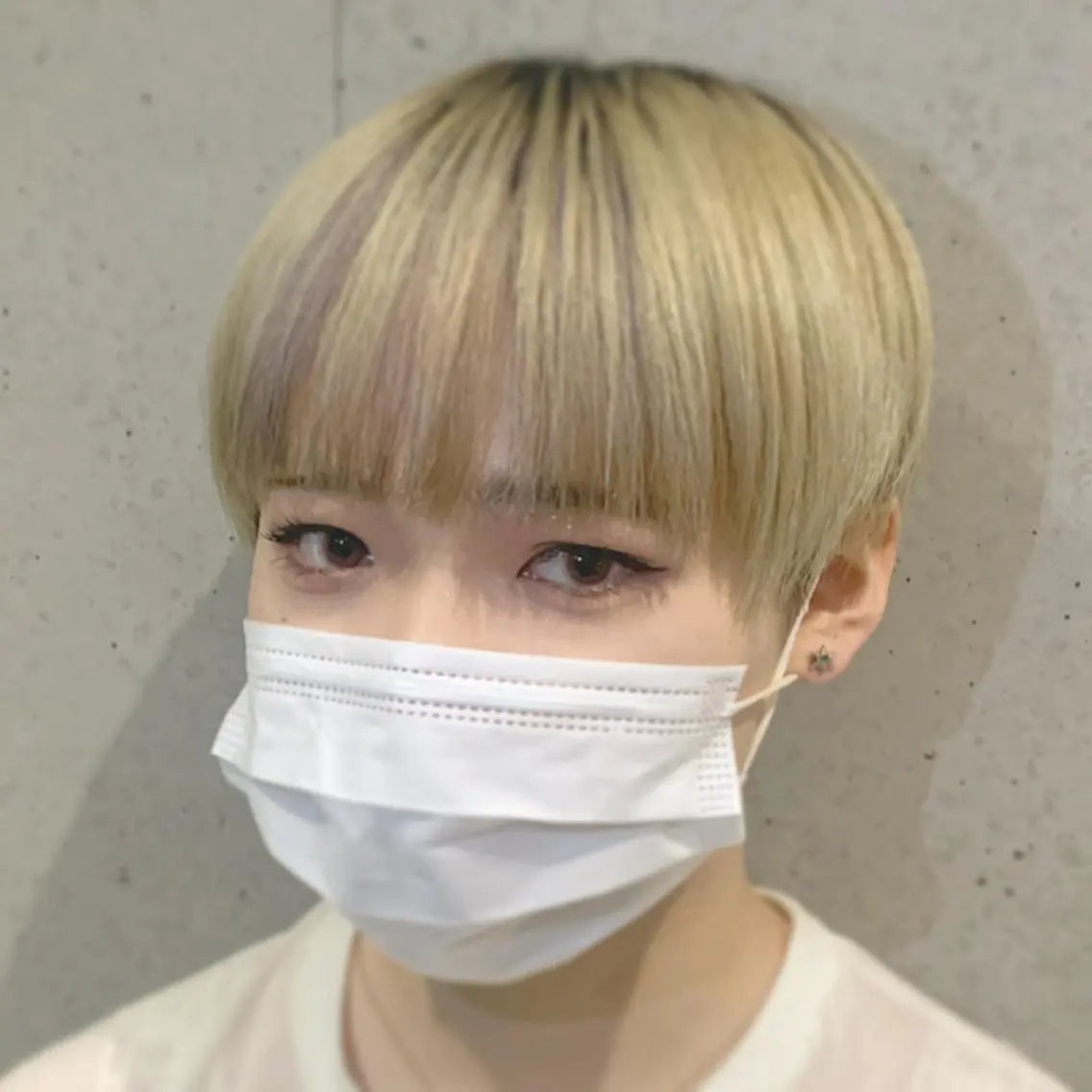 ショート カラー ヘアアレンジ メンズ デザインカラー アニメ髪・ウルフ🦇 樋口莉夏のヘアスタイル