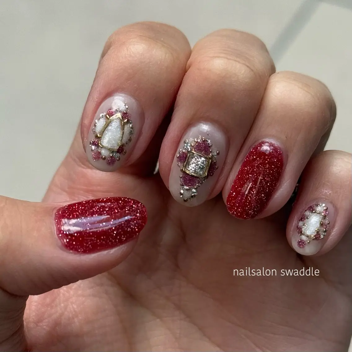 ネイル アートネイル nail salon swaddle 🪽のネイルデザイン