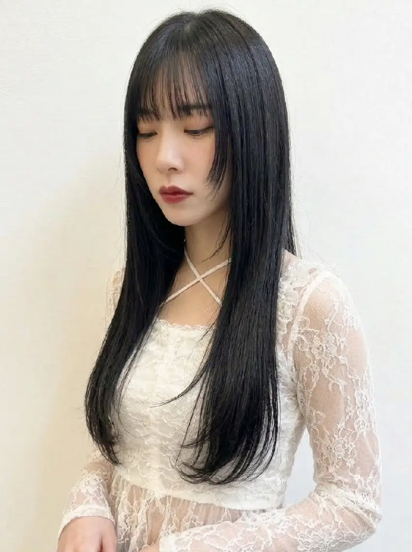 カット+髪質改善カラー+髪質改善システムトリートメントの写真