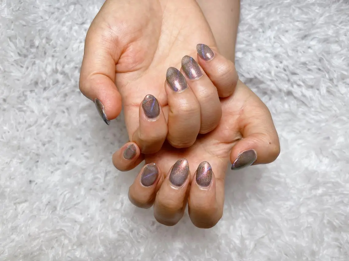 ネイル ki🍒🍒 ki ツルツルネイルのネイルデザイン