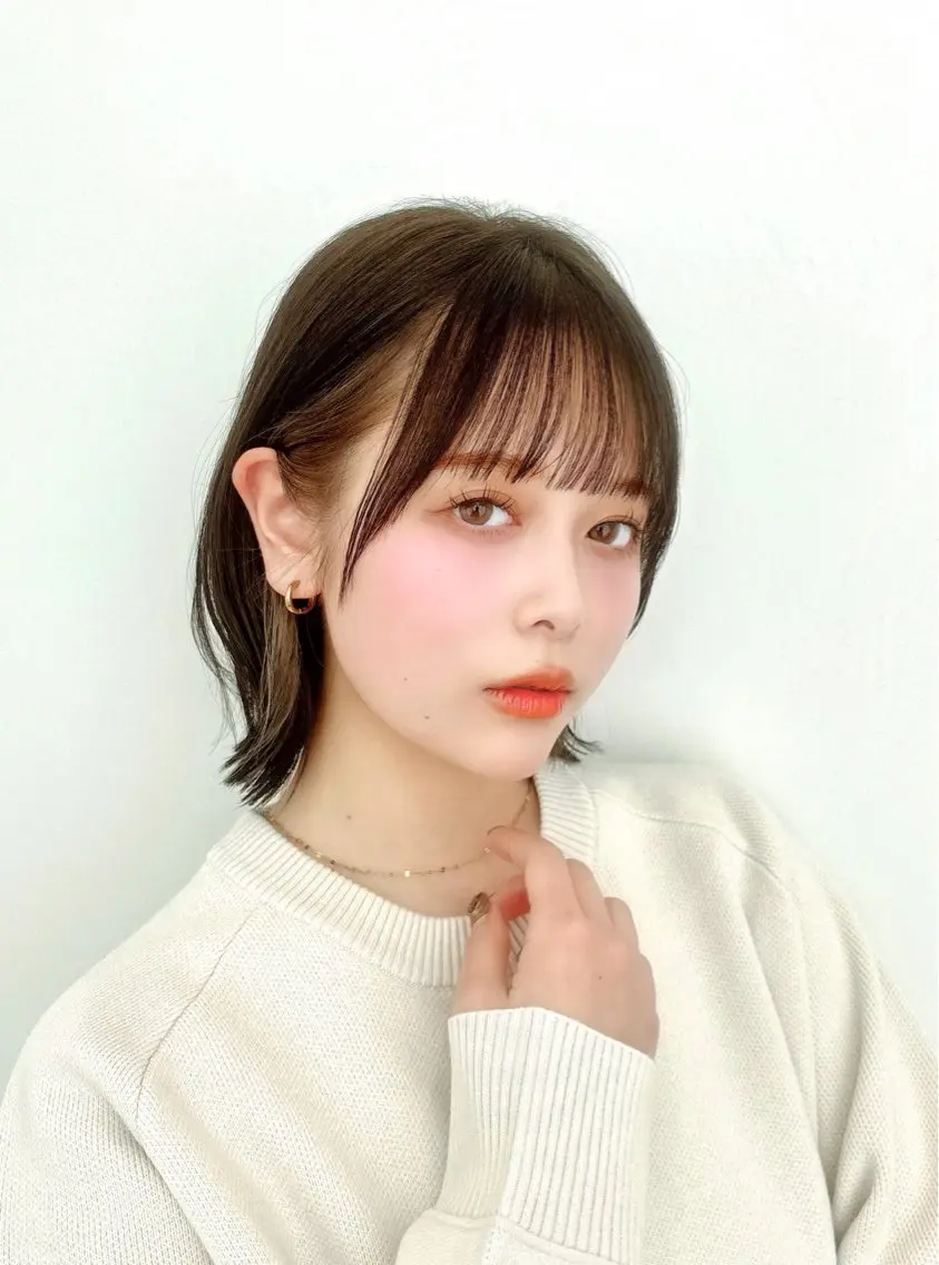 ミディアム パーマ ボブ くびれヘア カット 縮毛矯正 トリートメント 🍀本格ヘッドスパ 👑髪質改善🍀英司のヘアスタイル