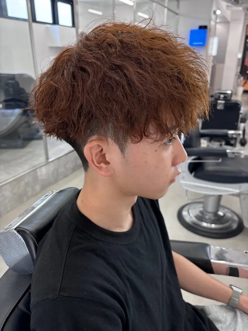 カラー パーマ メンズ カット ヘアカラー パーマ 土岐/メンズ専門 パーマ特化美容師🌀のヘアスタイル