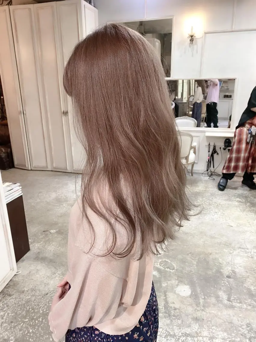 🌸【✨理想のハイトーンカラー✨】🌸　Wカラー+1stepトリートメントの写真