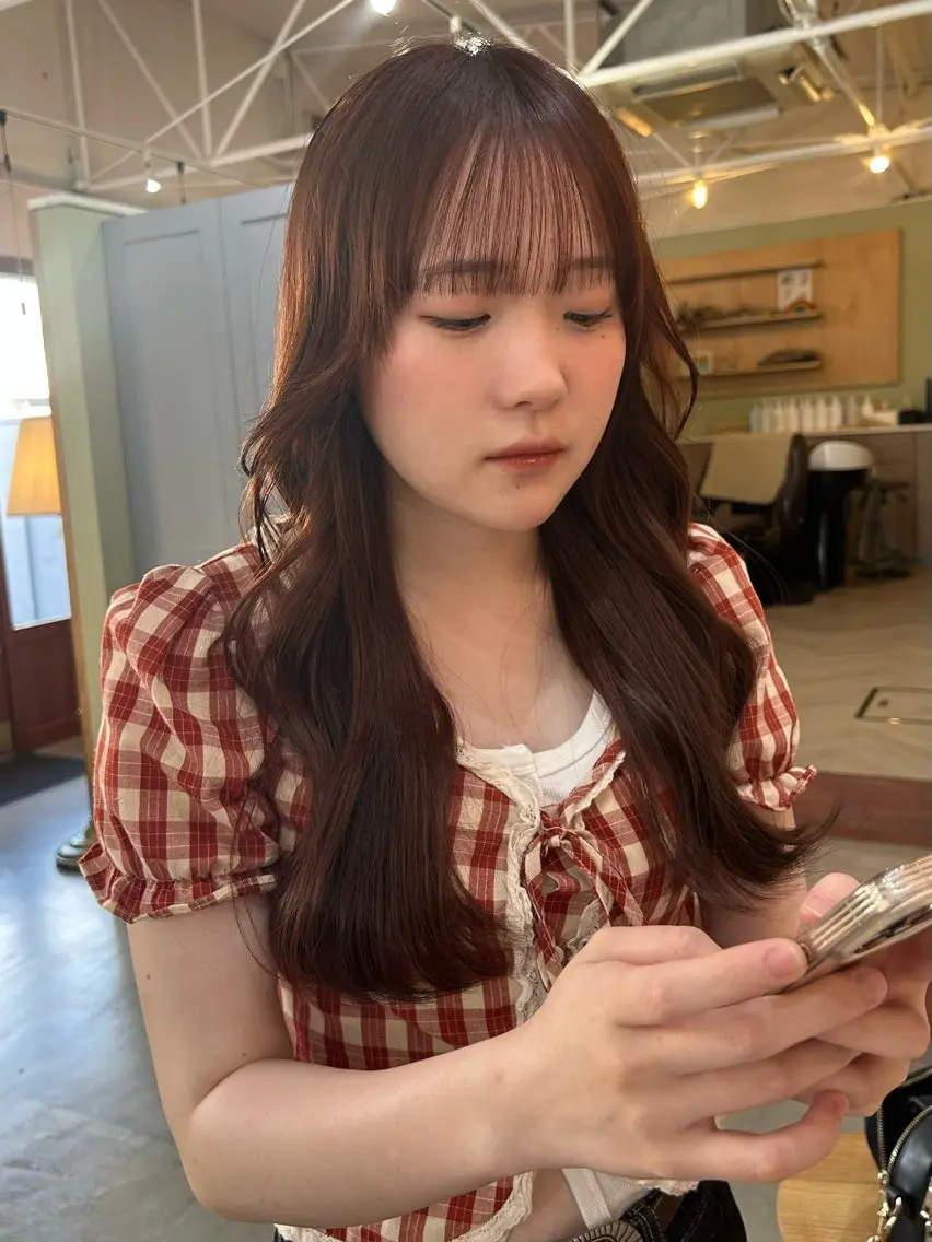 ロング カット 君島 花楓のヘアスタイル