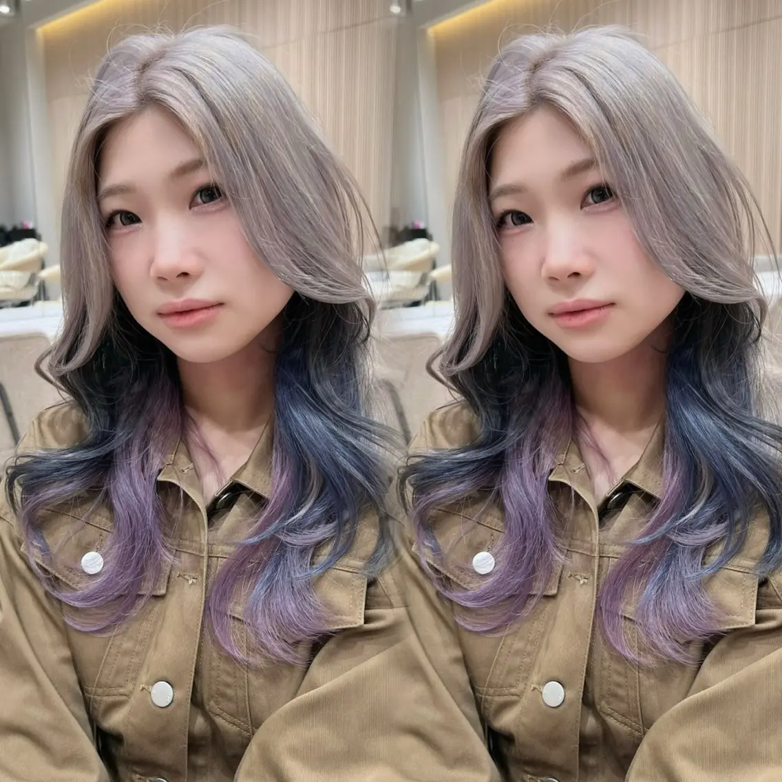 ロング カラー 似合わせカット カット ヘアカラー レイヤー/髪質改善 Lond ambreのヘアスタイル