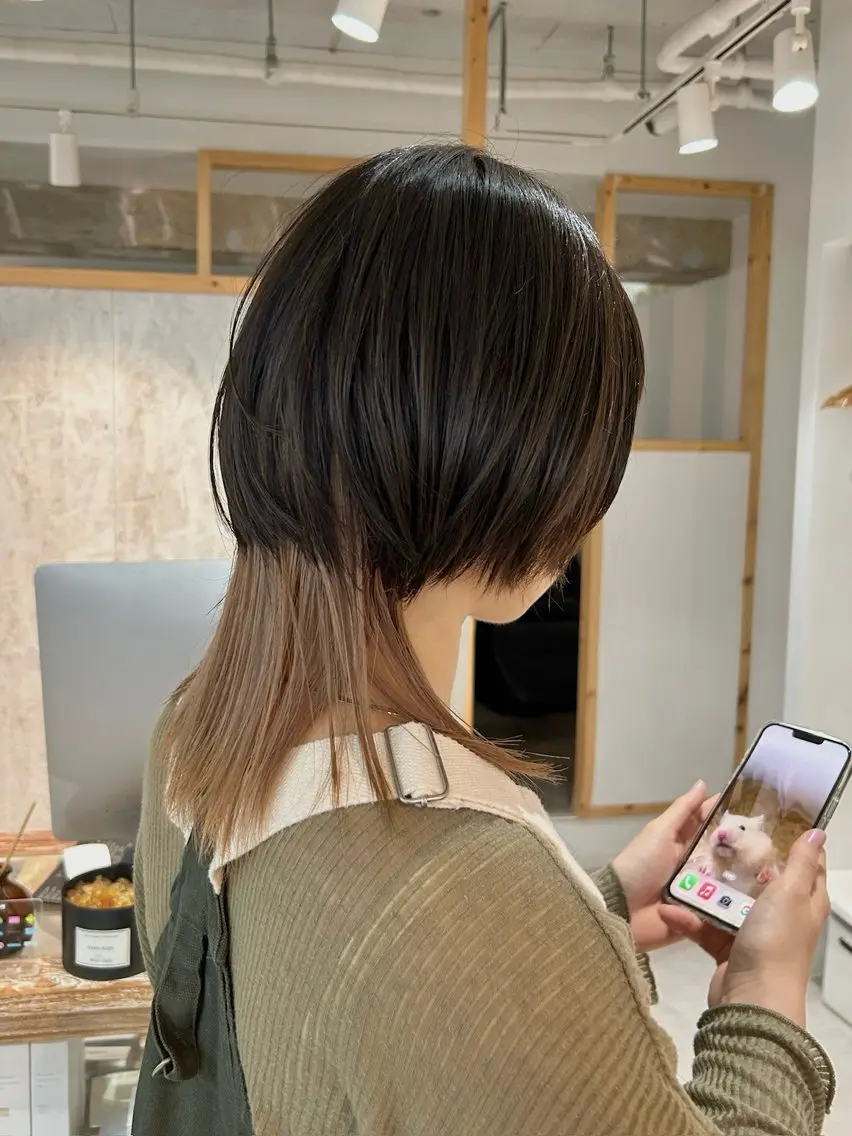 ミディアム カラー ✨恵比寿/代官山 ✨ ｼｮｰﾄﾍYUIのヘアスタイル