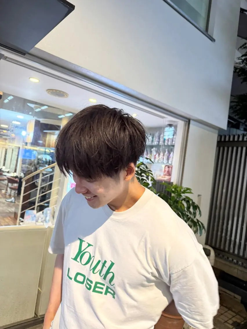 メンズ カット 透明感カラー🌱 🍑Kotone🍑のヘアスタイル