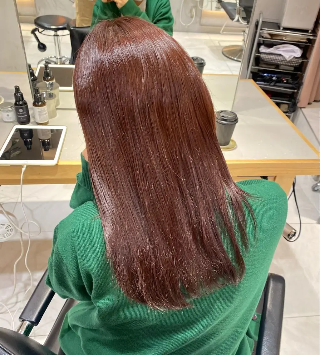 ロング カラー カット ヘアカラー トリートメント ヘアセット 🌻暖色カラー🌻 sakuraのヘアスタイル
