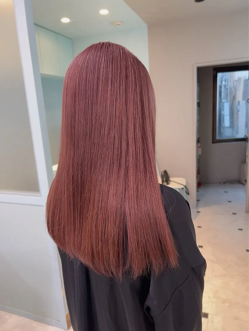 セミロング カラー ヘアカラー トリートメント ヘッドスパ 🥞ベージュ系カラー 【すずきりほ】🥞のヘアスタイル