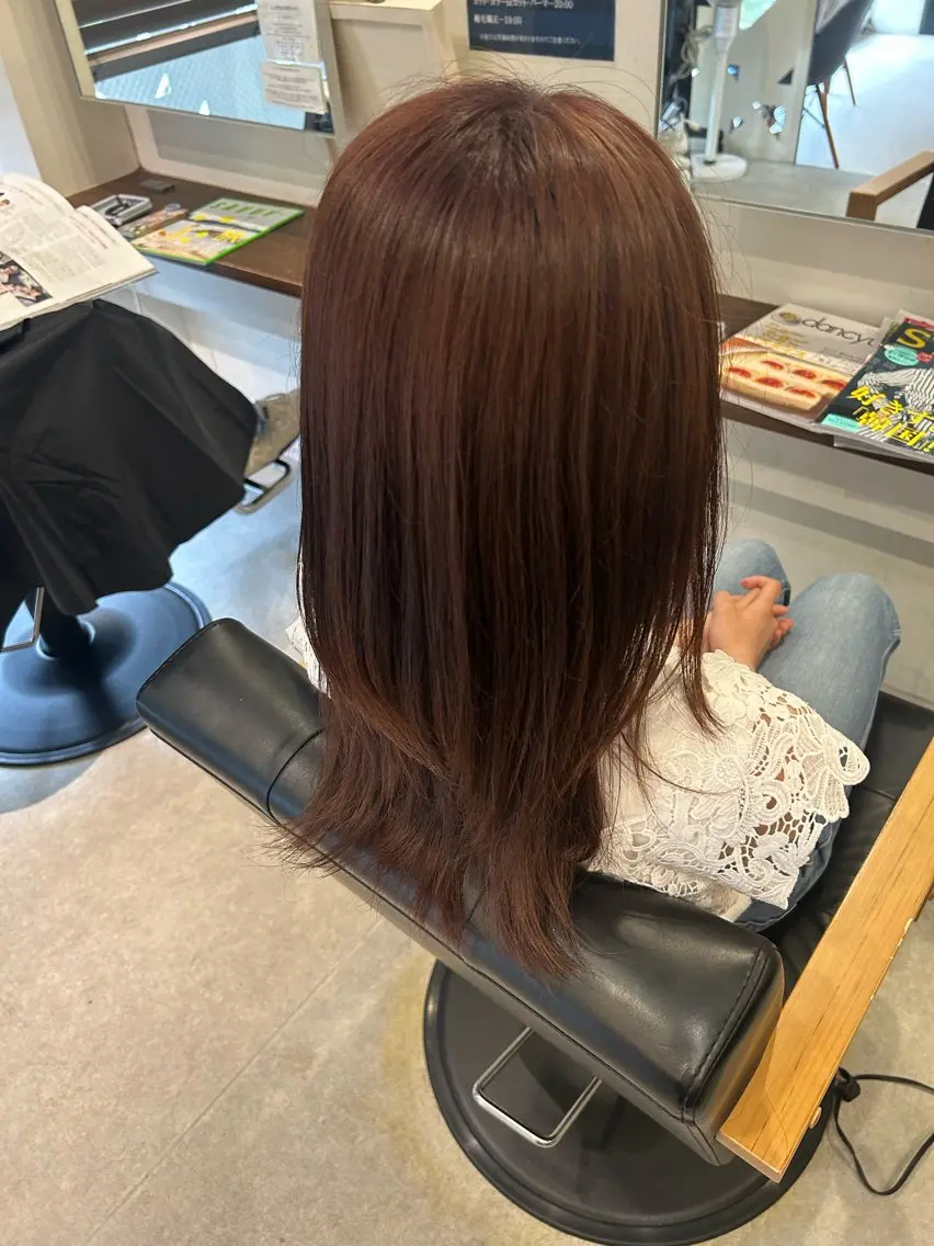 ロング ヘアカラー 江川 輝星のヘアスタイル