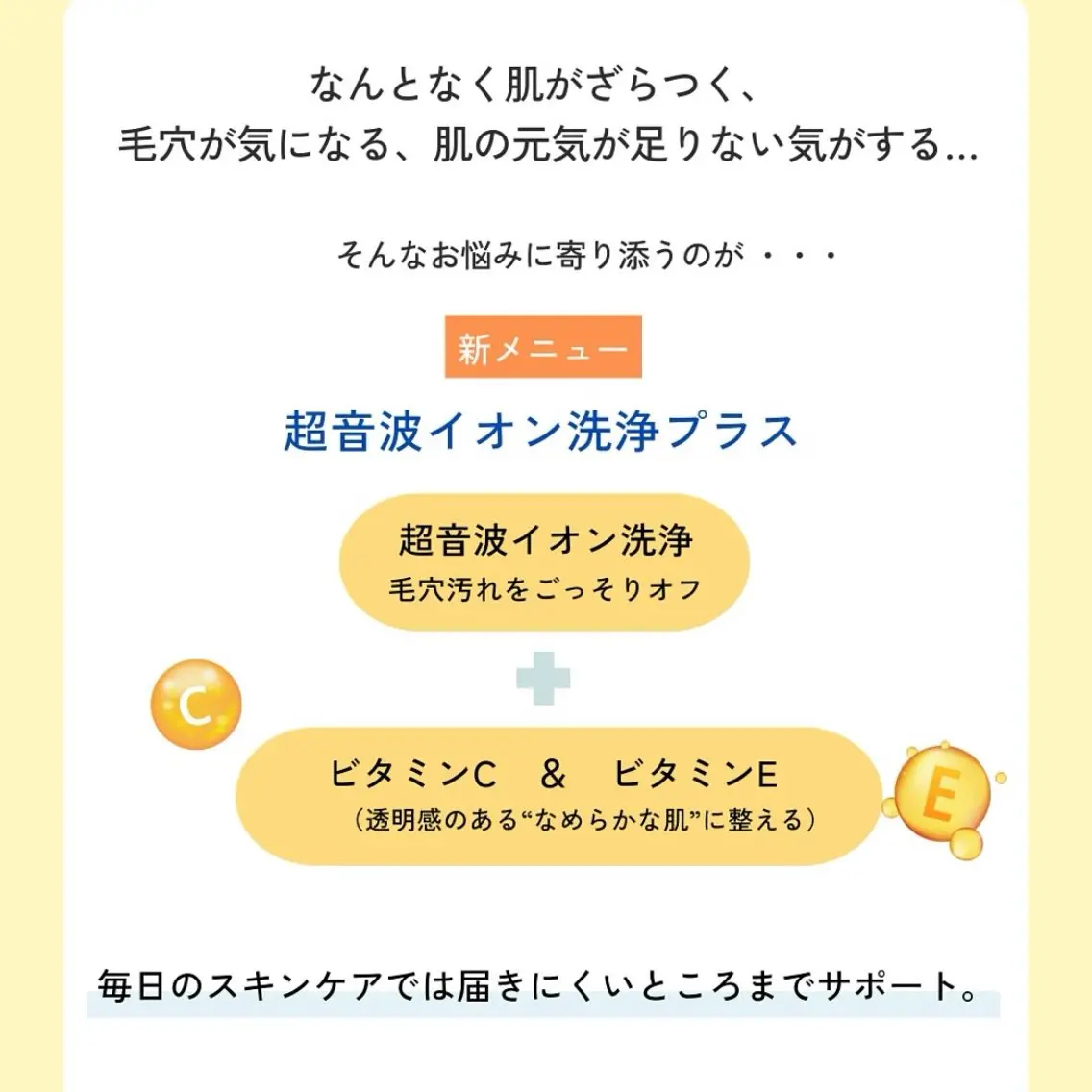 【5月限定】超音波洗浄+ビタミンC.E導入の写真