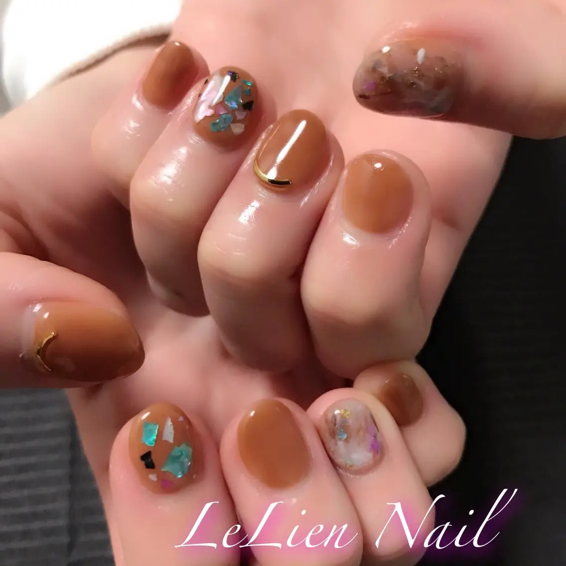 ネイル ニュアンスネイル モチの良さ◉ フィルインネイル♡のネイルデザイン