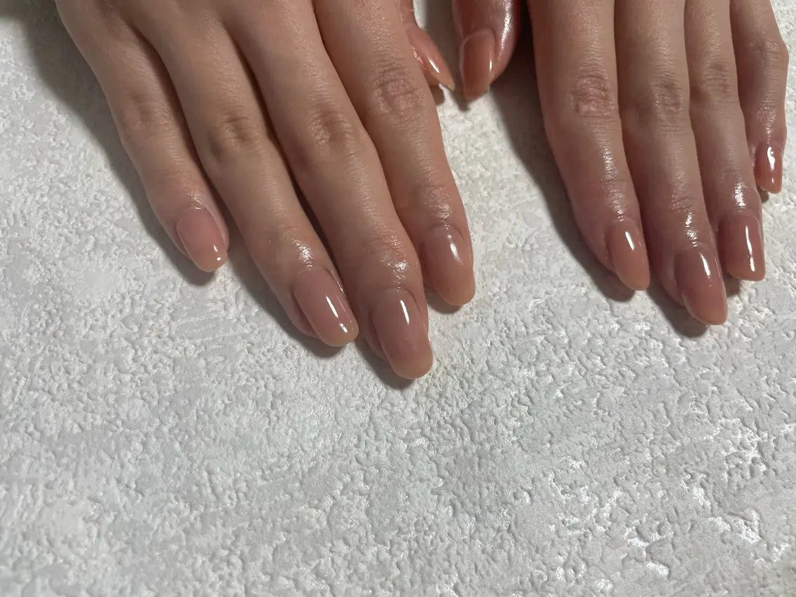 ネイル ジェルネイル 韓国ネイル メンズネイル ワンカラーネイル パラジェル kiki nail たまプラーザのネイルデザイン