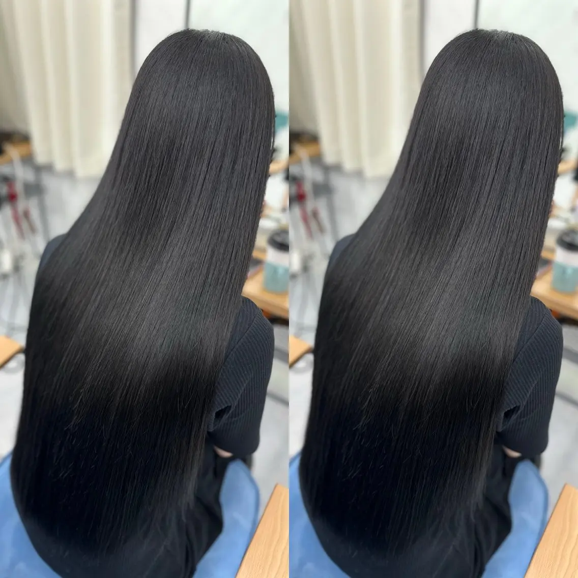 ロング カラー 髪質改善 縮毛矯正 トリートメント 酸性ストレート 酸熱トリートメント ヘアカラー トリートメント 髪質改善🩵縮毛矯正 代々木/木下のヘアスタイル