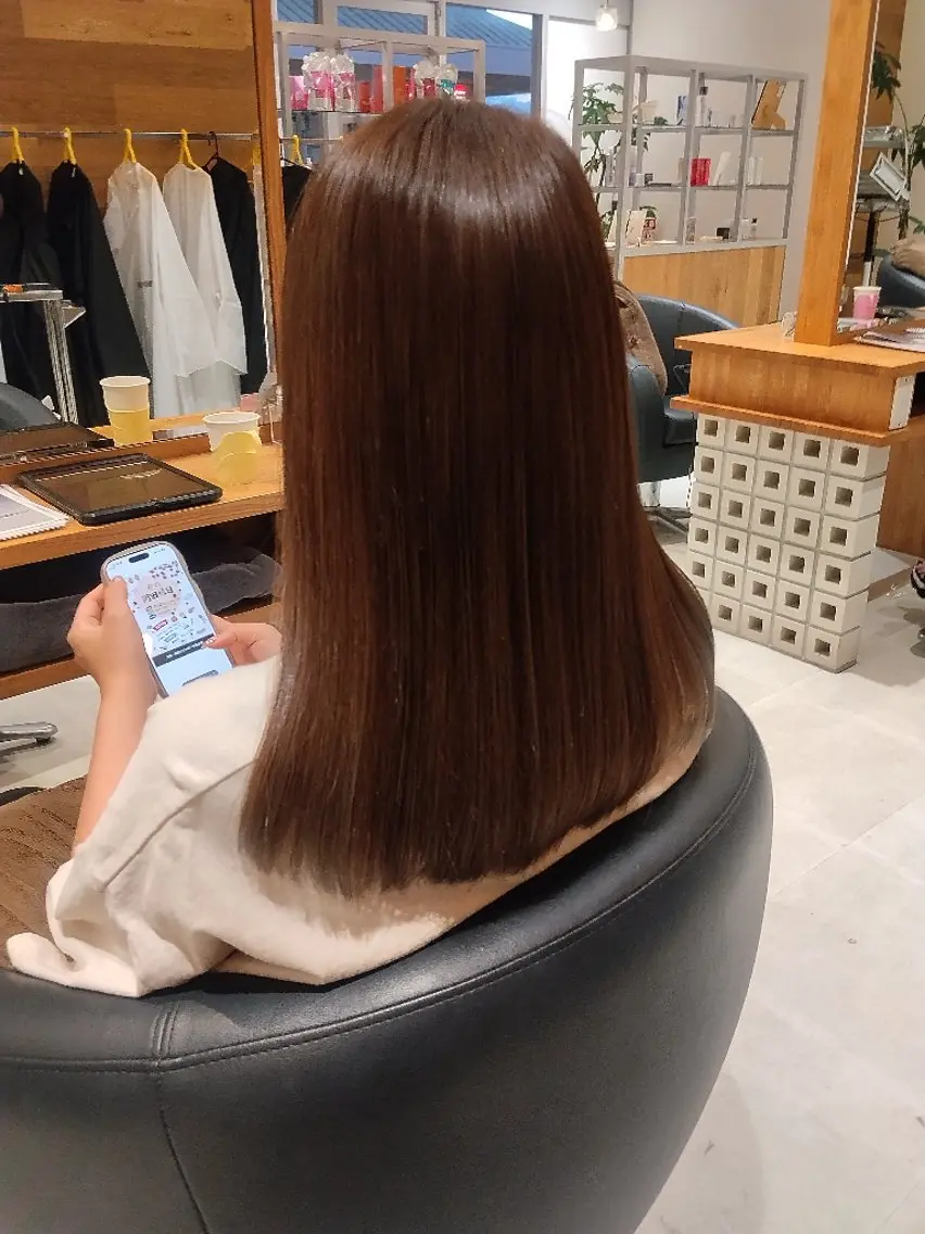 ロング カット ヘアカラー 合田 美空のヘアスタイル