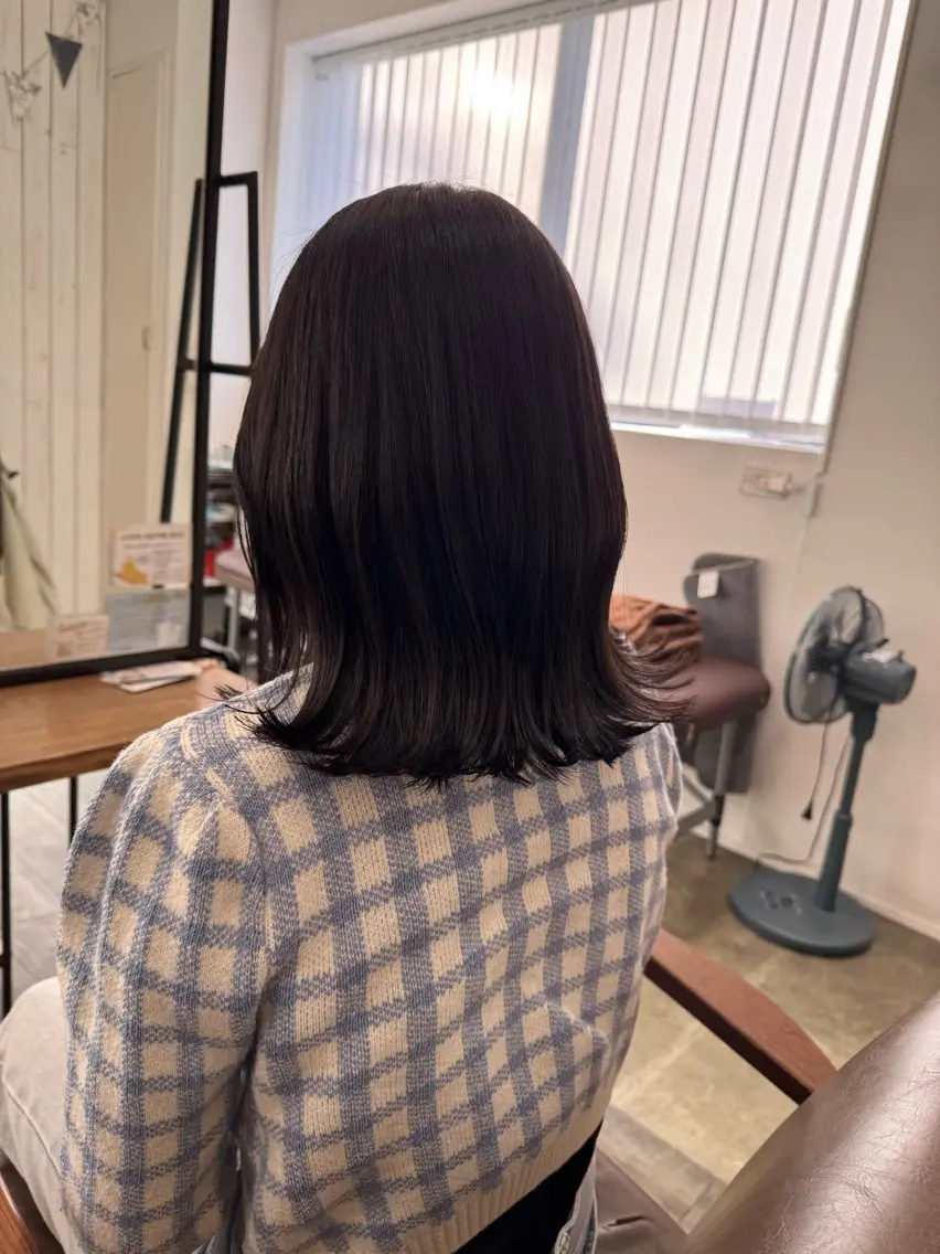 ミディアム カラー ベージュカラー YURA bisou hairのマツエク・マツパデザイン