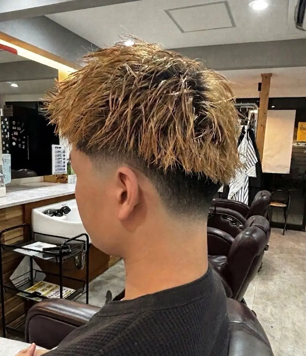 ショート メンズ ビジネス フェードカット カット 海外風フェード/ メンズパーマ/wazのヘアスタイル