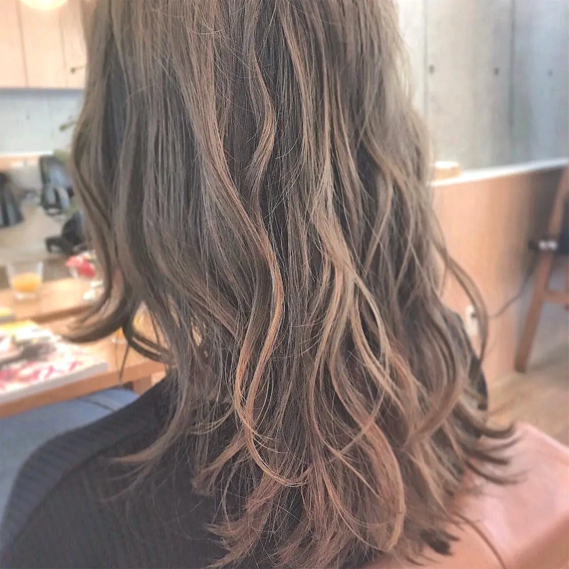 ロング カラー ヘアカラー トリートメント 【🉐学割】応援📣 ミニモ限定🤩千 田のヘアスタイル