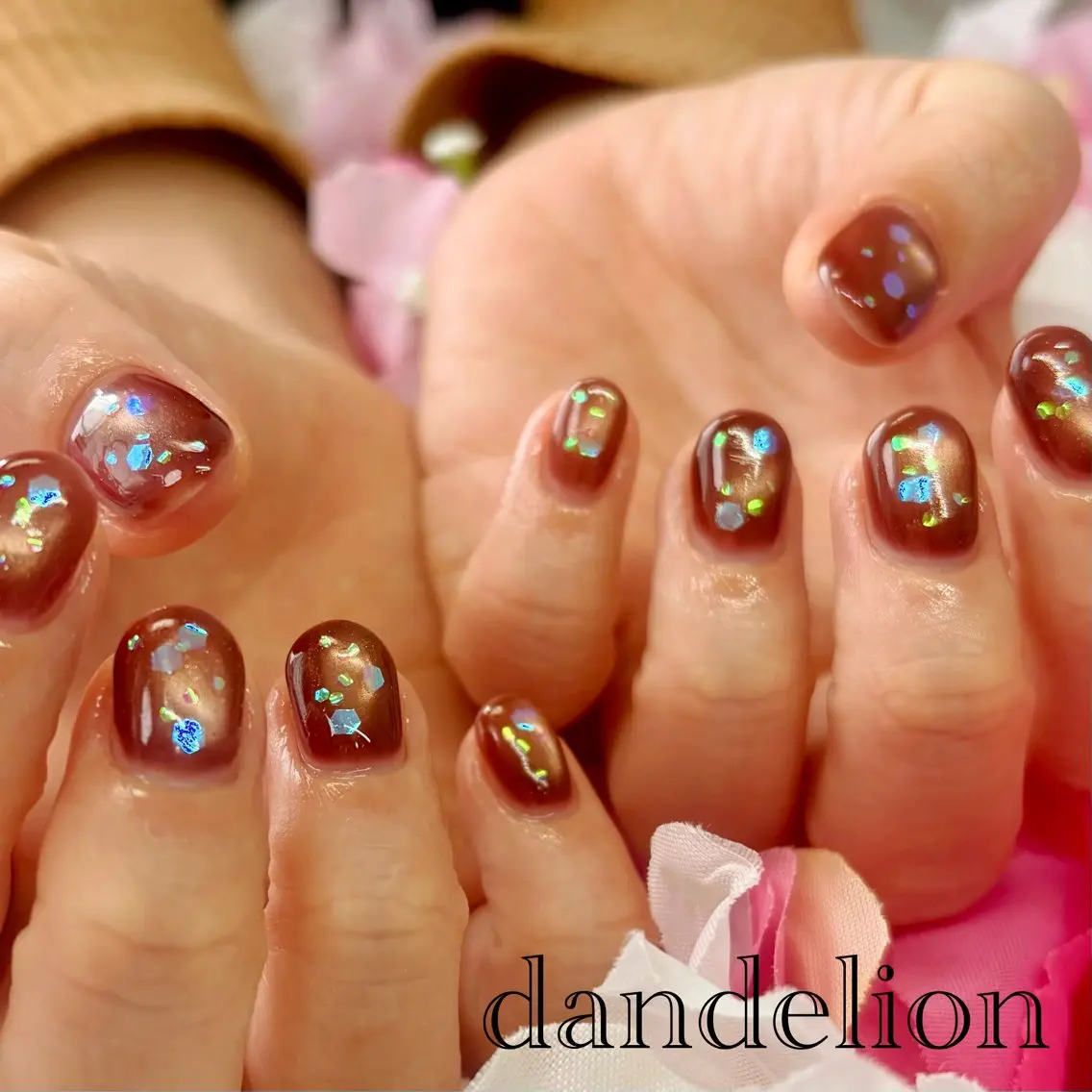 ネイル ハンドネイル ハンドケア dandelion ダンデライオンのネイルデザイン