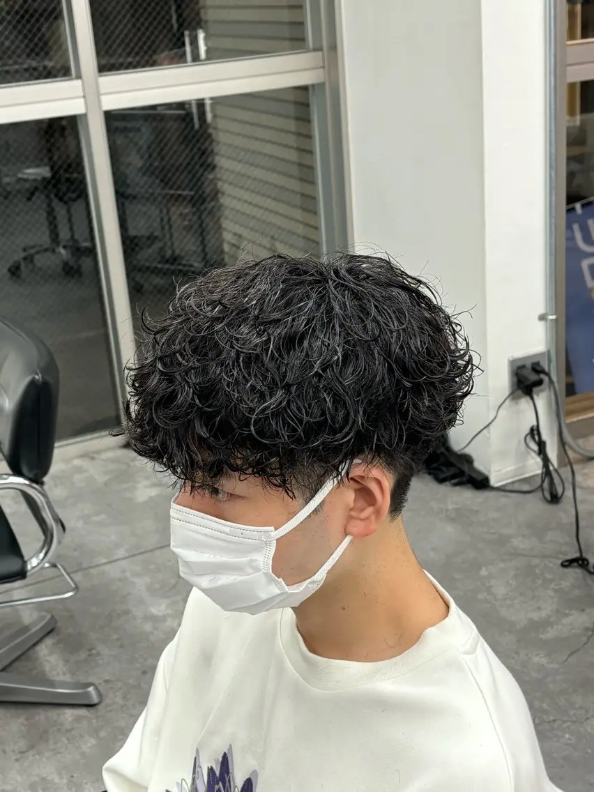 ショート パーマ メンズ カット パーマ ヘアセット お悩み解消✨/ メンズパーマ✨/直樹のヘアスタイル