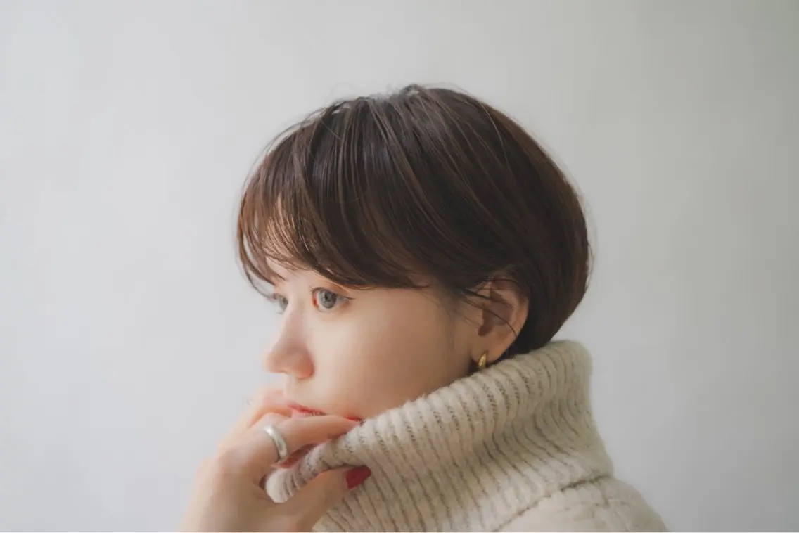 ショート カラー パーマ ショートヘア 松村 洋一のヘアスタイル