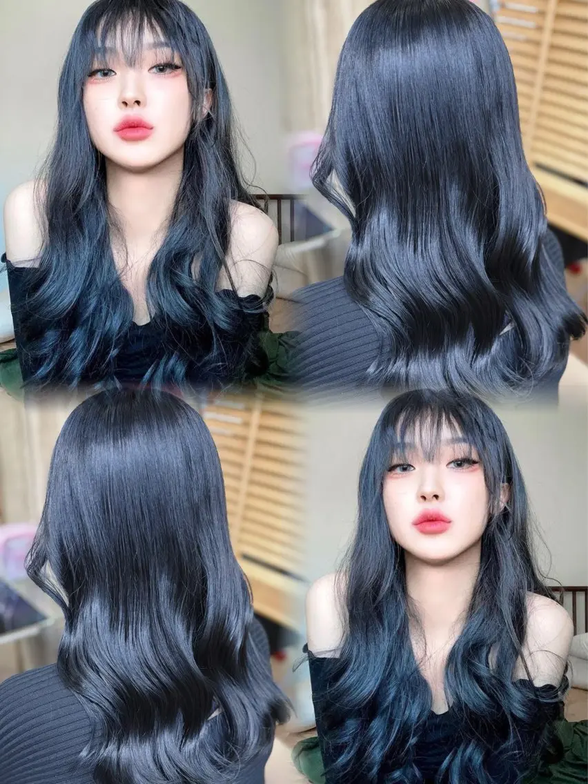 🖤黒染めを使わない透明感暗髪カラー🖤(ワンカラー➕1stepトリートメント付き)の写真