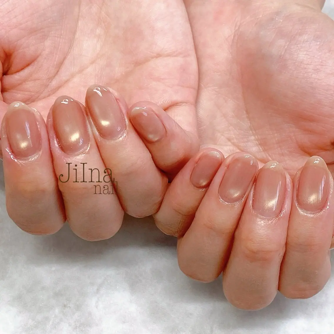 ネイル マグネットネイル マグネットワンカラー ワンカラーネイル JiIna nailのネイルデザイン