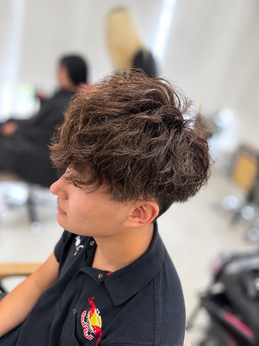 パーマ メンズ カット パーマ 城崎如哉/メンズ /パーマ/京都河原町のヘアスタイル