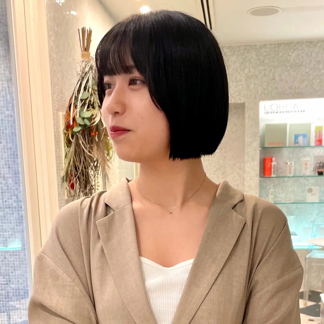 ショート ✨ボブ✨顔矢場町/ 栄/パーマ/ナイトのヘアスタイル