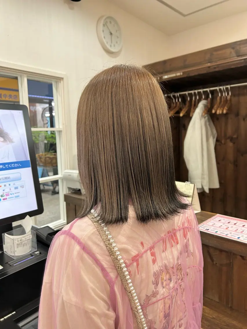 ミディアム カラー ヘアカラー うる艶カラー 🌼aokiのヘアスタイル