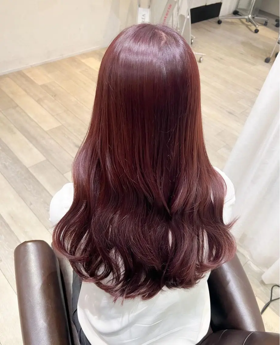 ロング カラー カット ヘアカラー 長井 陽菜のヘアスタイル