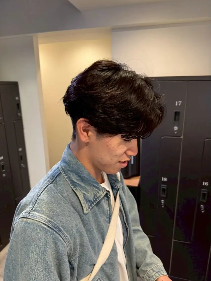 ショート パーマ カット パーマ 中川 蓮のヘアスタイル