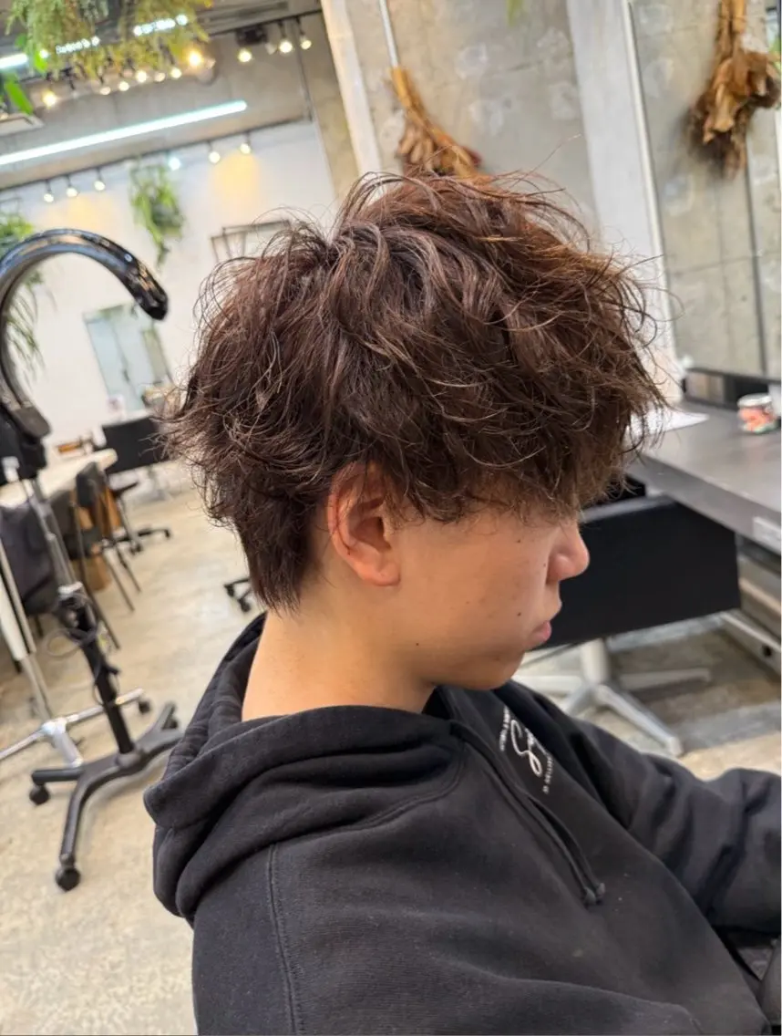 パーマ メンズ カット パーマ 【新宿】川口開世 cut・permのヘアスタイル