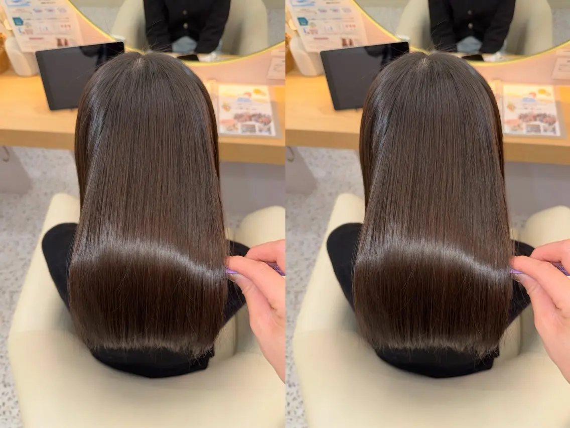 【🎀"再来"限定🎀⠀】超高濃度水素カラー＋カット+ウルトワトリートメントの写真