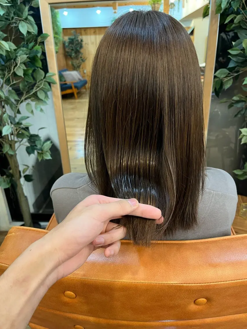 セミロング ⚪️髪質改善 縮毛 店長 コウ⚪️のヘアスタイル