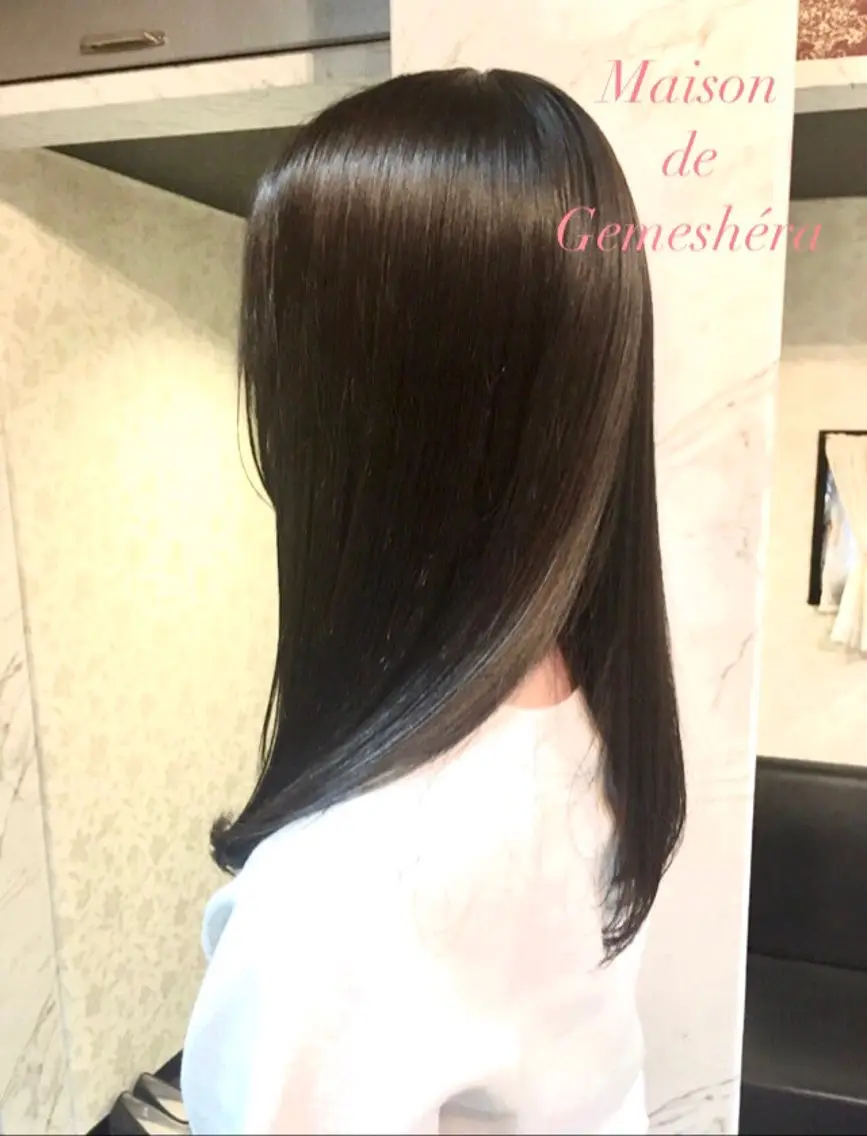 ロング 髪質改善 カット 縮毛矯正 🗝髪質改善×カット 🪄Ji_yeongのヘアスタイル