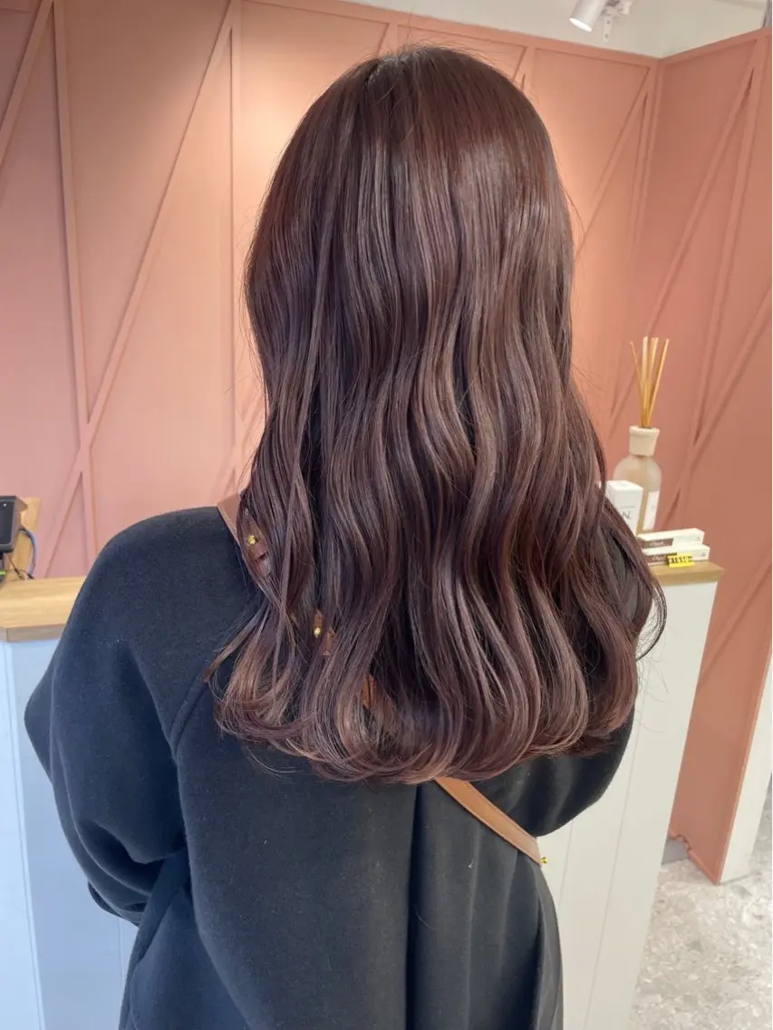 カラー ブラウンカラー ピンクカラー a. ririのヘアスタイル