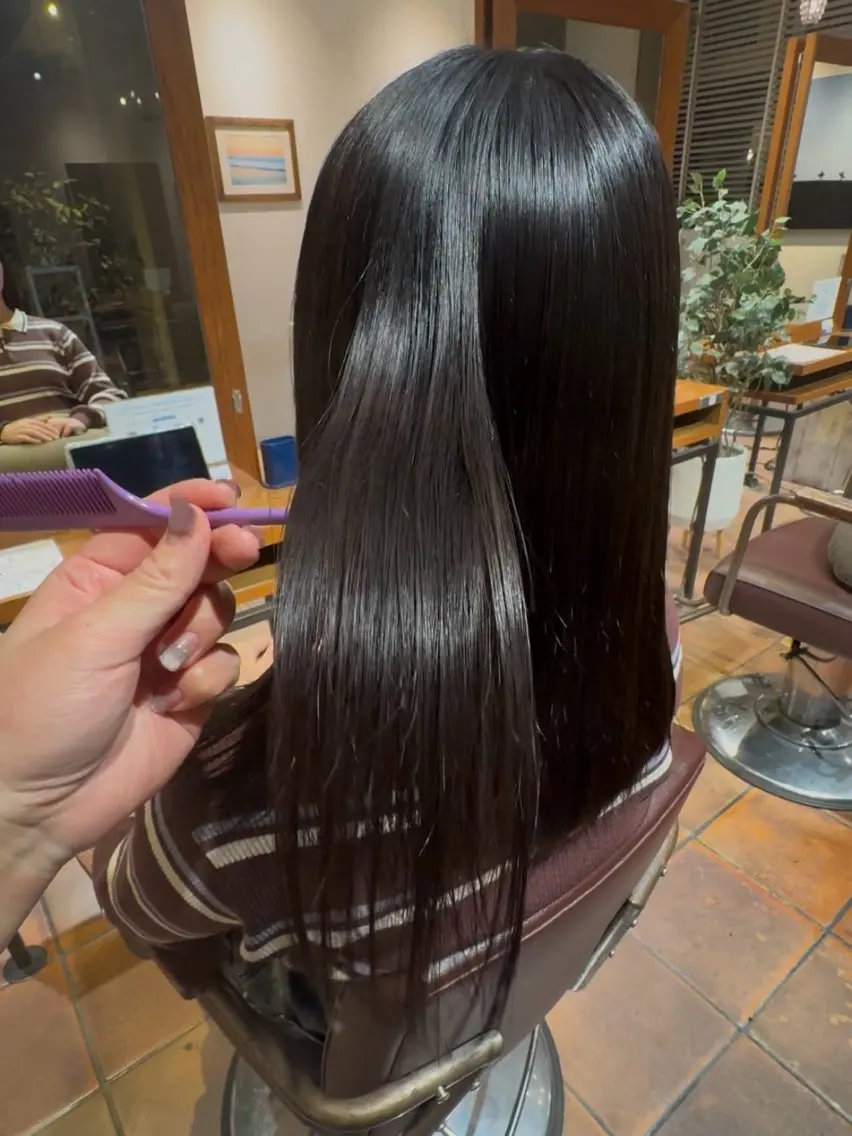セミロング パーマ Ⓨⓤ-ⓚⓐ mist𖧷hairのヘアスタイル
