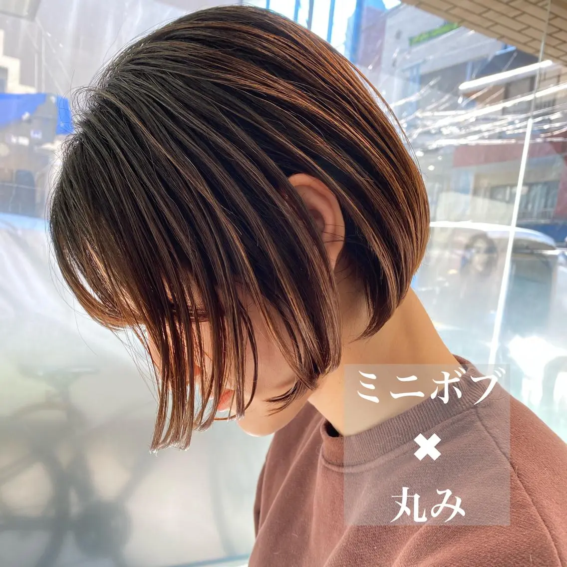 ミディアム カット ヘアカラー トリートメント 韓国風/髪質改善/ ナガヤアキラのヘアスタイル