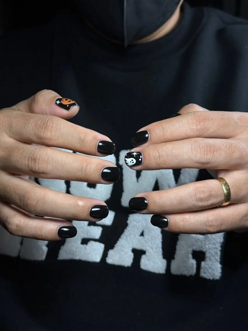 ネイル ハロウィン シンプルネイル AME29 Nail ネイルサロンのネイルデザイン