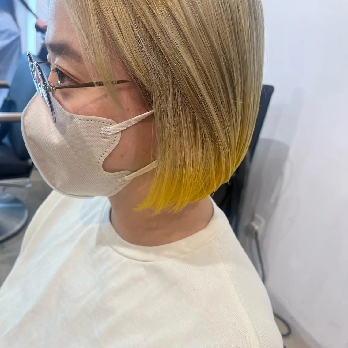 ショート カラー ブリーチ 🌷レイヤーカット/ フルキシオリ🌷のヘアスタイル