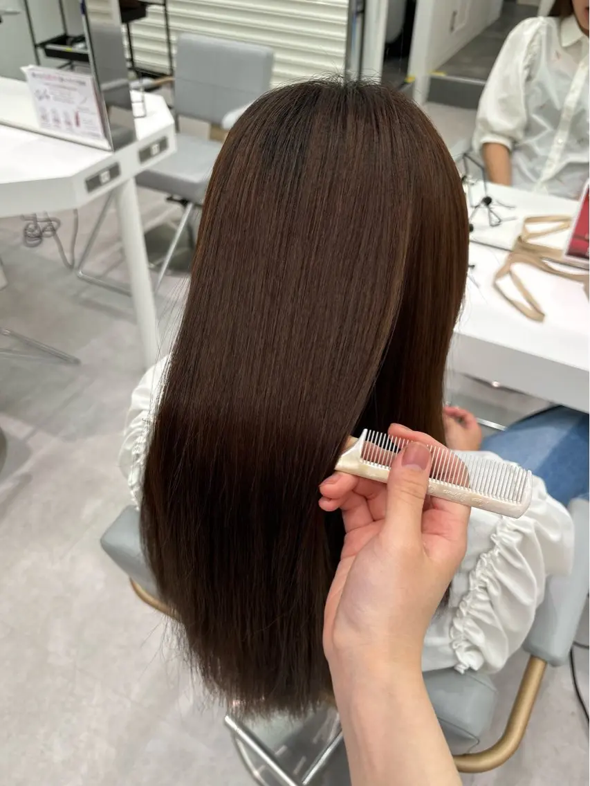 縮毛矯正の写真