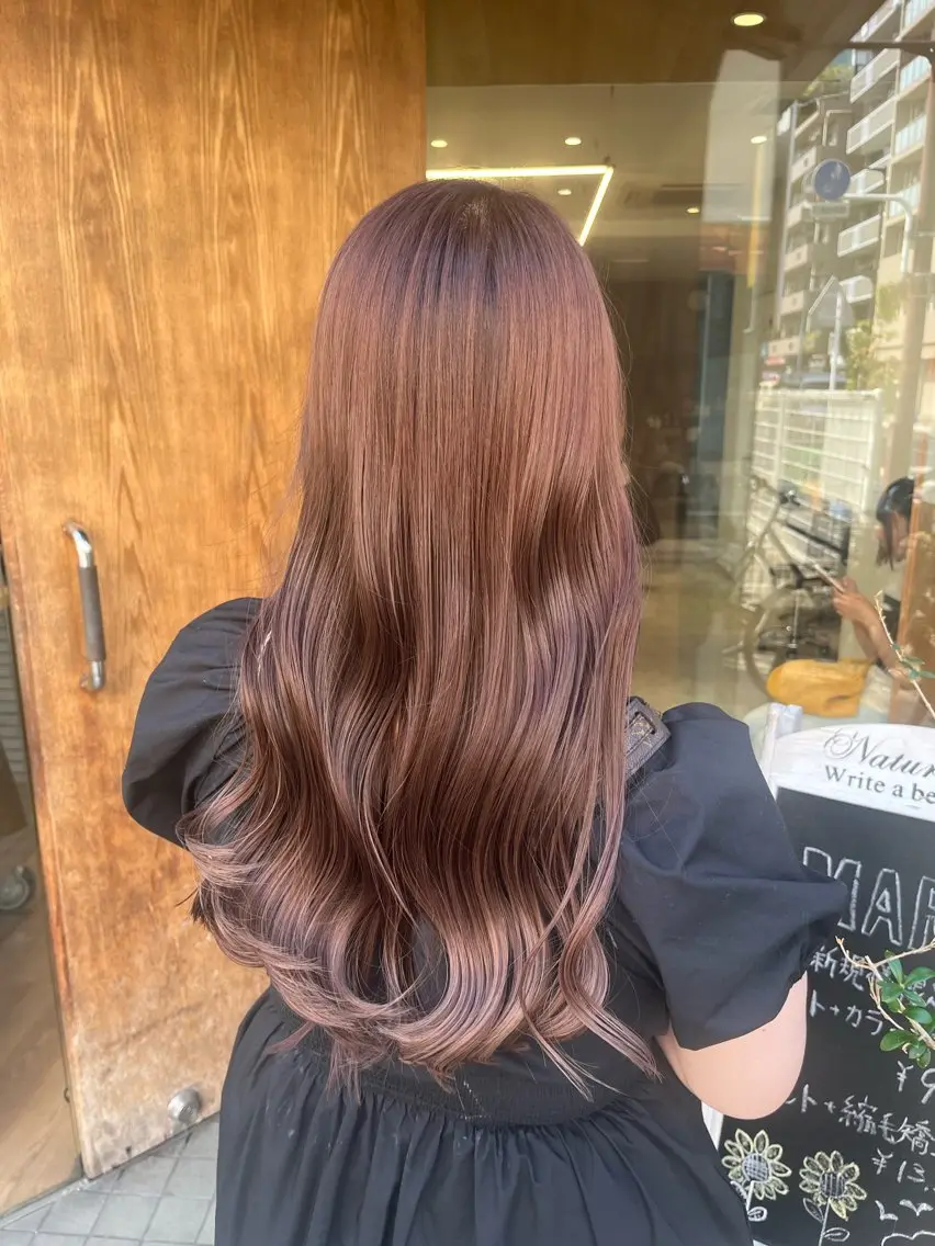 ロング カット ヘアカラー こじま しょういちのヘアスタイル
