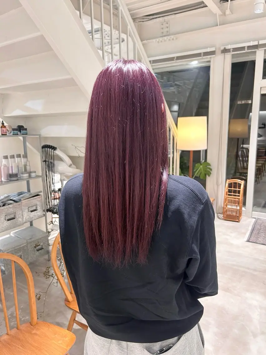 ロング カラー ヘアカラー 篠原 若奈のヘアスタイル