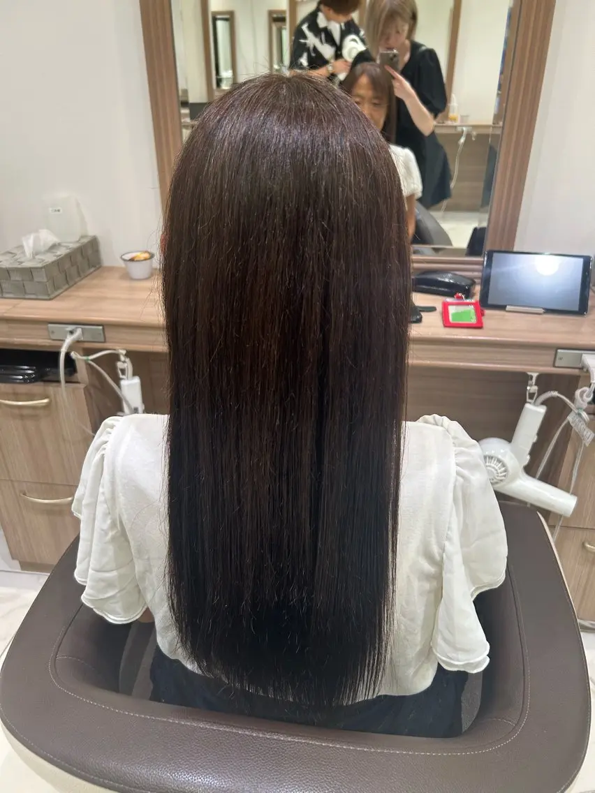 ロング 縮毛矯正 山内 星愛🫧のヘアスタイル